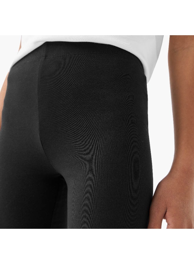 Perfectory Girls Cotton Leggings, Full Length, School Trousers, Breathable, Comfortable Fit, 3-14 Years - Image 4